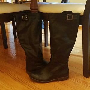 Tall black boots