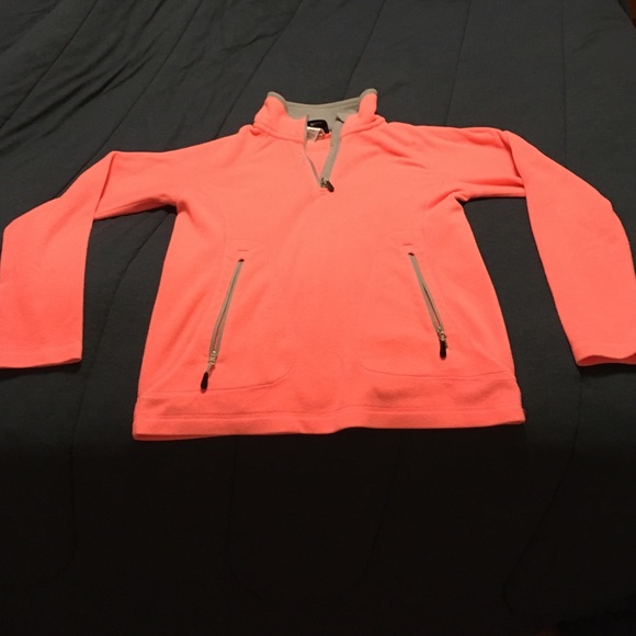 Pink reebok quarter zip with pockets - Picture 1 of 3
