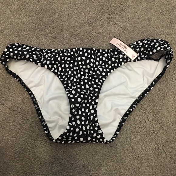 Victoria secret small bottom bikini with polka dot