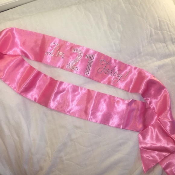 "I'm 21 Today" Sash - Picture 2 of 2