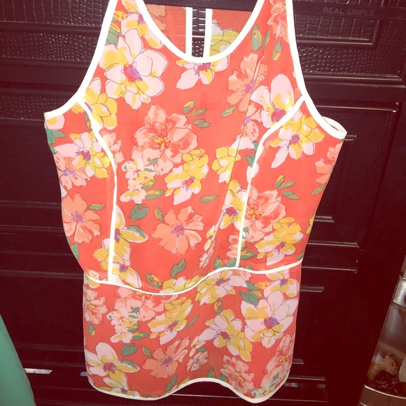 Boutique brand peplum tank