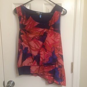 Leifsdottir 'Malva' Silk Asymmetric Sleeveless Top