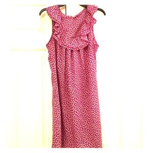 Flowered ruffle dress