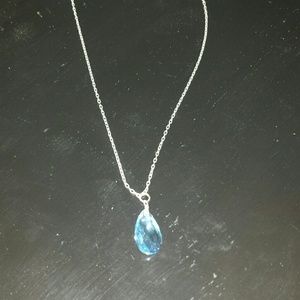 Blue gemstone necklace