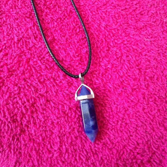 Sodalite Hexagon Necklace Wicca/spiritual stone