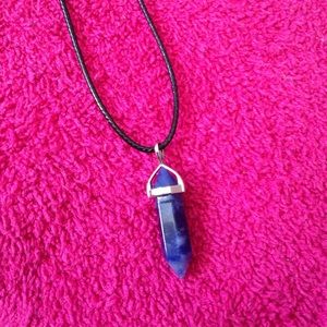 Sodalite Hexagon Necklace Wicca/spiritual stone