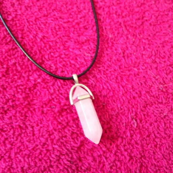 Rose Quartz Stone Necklace - Picture 1 of 1