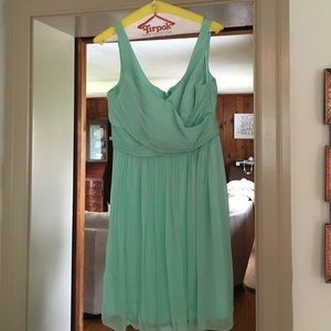 J.Crew sea green bridesmaid dress