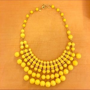 Banana republic yellow bubble necklace