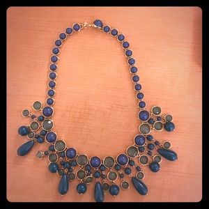 Banana republic blue and green bubble necklace