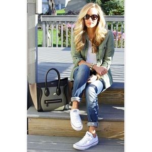 Gently used white converse!