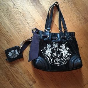 Black Juicy Couture bag and wallet