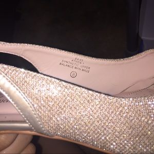 Short champagne heels