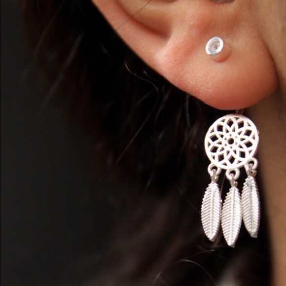 Jewelry - 925 sterling silver dream catcher earrings