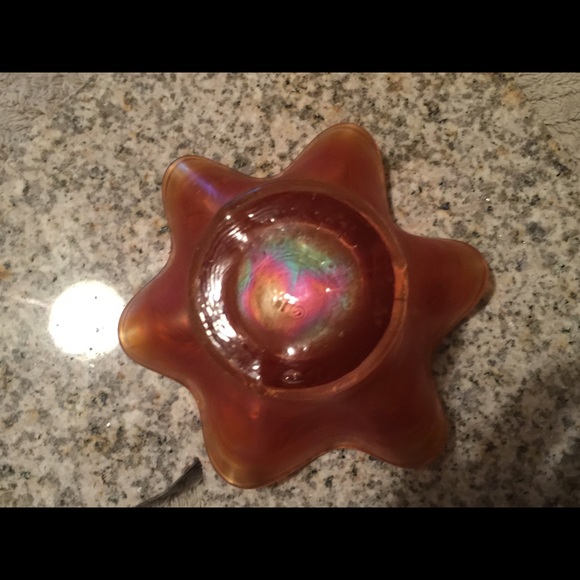 Amber antique glass bowel - Picture 3 of 4