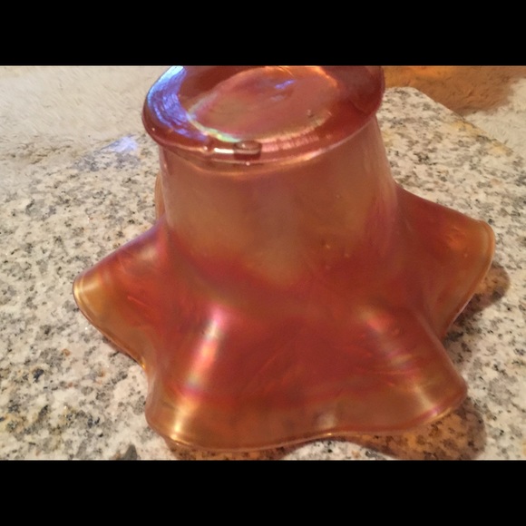 Amber antique glass bowel - Picture 4 of 4