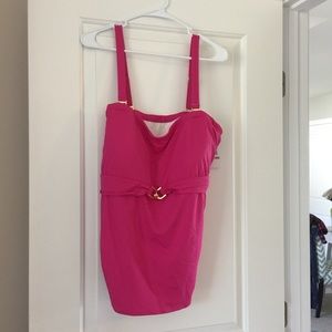 Michael Kors Plus Size Banadeau Swimsuit Top