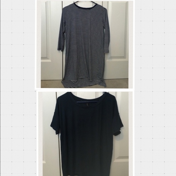 Forever 21 Longline Tee and Striped Tee