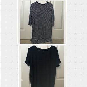 Forever 21 Longline Tee and Striped Tee