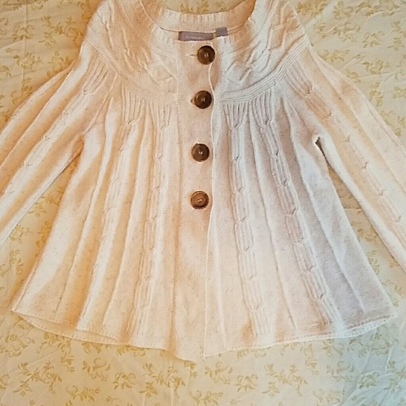 Adorable Cream Tunic Sweater