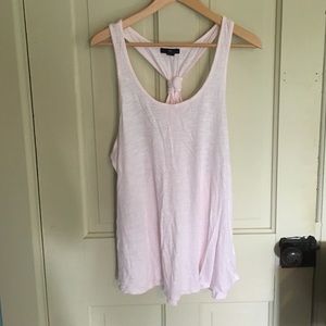GAP Pink Racerback Burnout Tank