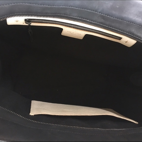 SOLD- Rag & Bone Canvas Taupe Pilot Bag - Picture 3 of 4