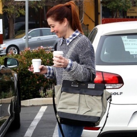 SOLD- Rag & Bone Canvas Taupe Pilot Bag - Picture 4 of 4