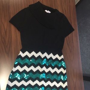 Girls dress with cape.