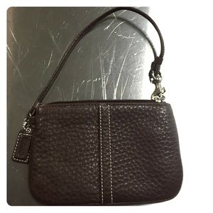 Coach Brown Wristlet