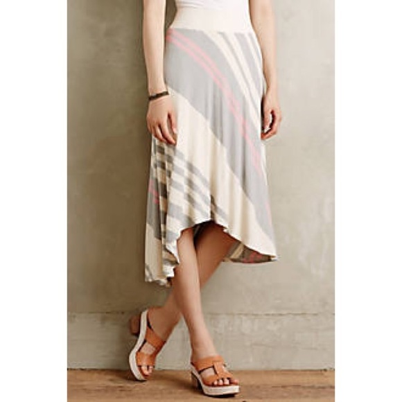 ANTHROPOLOGIE BORDEAUX  SKIRT M