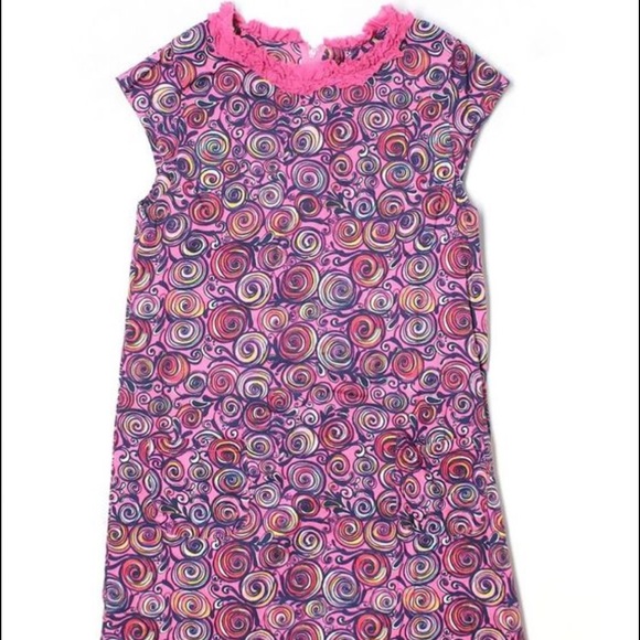 Lily Pulitzer Girls Shift Dress in "Snail Mail"