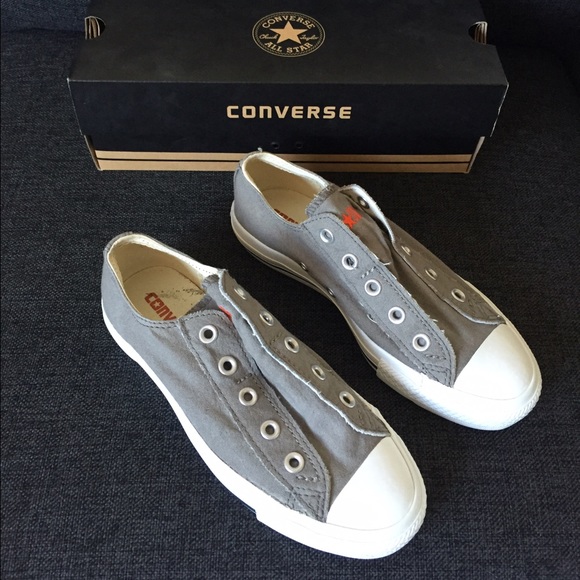 Gray Converse Slip On