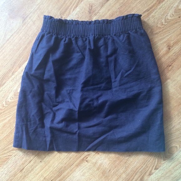 Navy j crew skirt