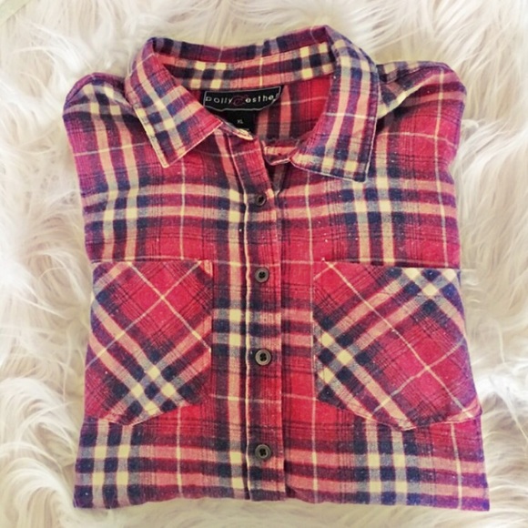 Polly & Esther Tops - Flannel with Back Design