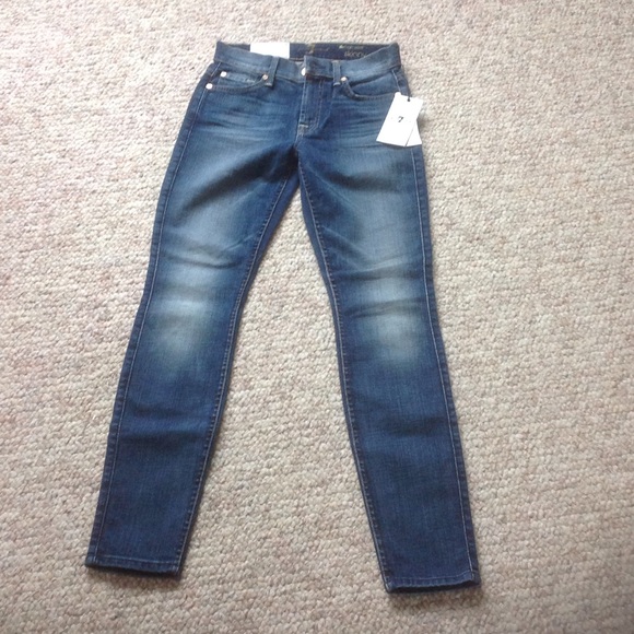 7 for all mankind the high waist super skinny 25