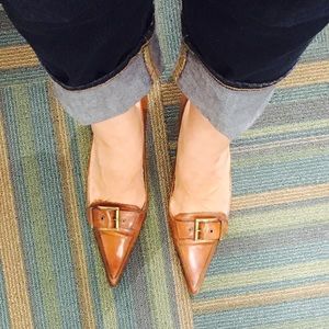 LeSilla sexy buckle power pumps. Made in Italy.