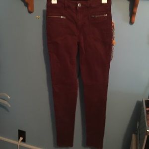 AEO colored skinny jeans