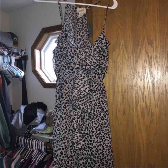 Eyelash couture leopard dress