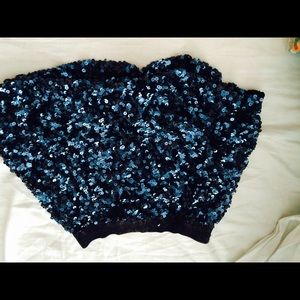 Sequence blue skirt