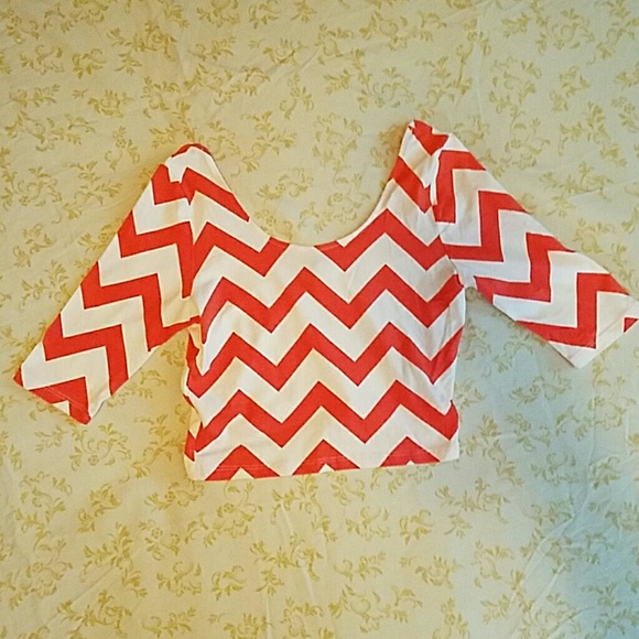 Chevy Print Crop Top NWOT