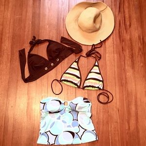 Set of 3 bathing suit tops