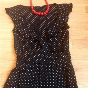 H&M black retro dress