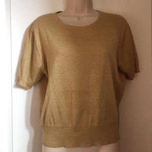 Gold t-shirt sweater