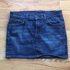 7 for all Mankind Roxanne Denim Skirt 28