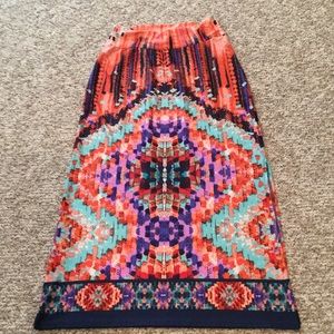 Multi colored skirt