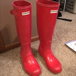 GREAT CONDITIONS Red Hunter Boots