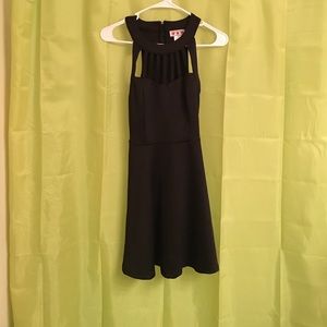 Cutout front skater dress