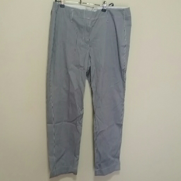 Seersucker Ankle Pants