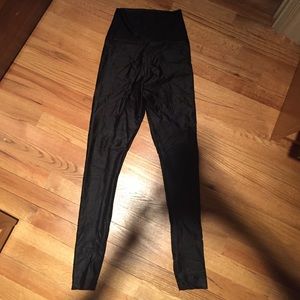 American apparel leather leggings