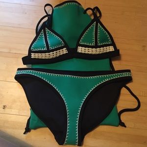 Triangl Crochet Bikini and Bag